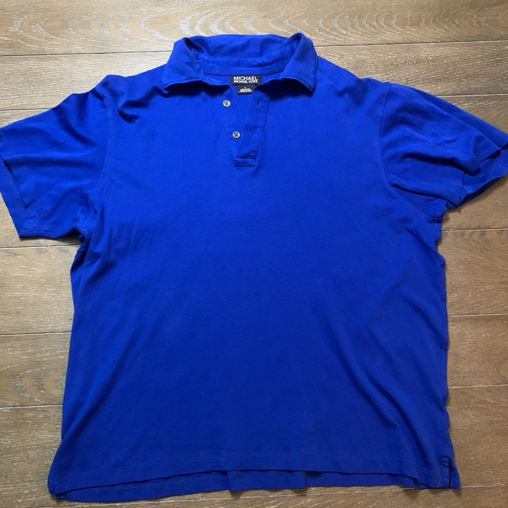 Mens blue Michael Kors Polo